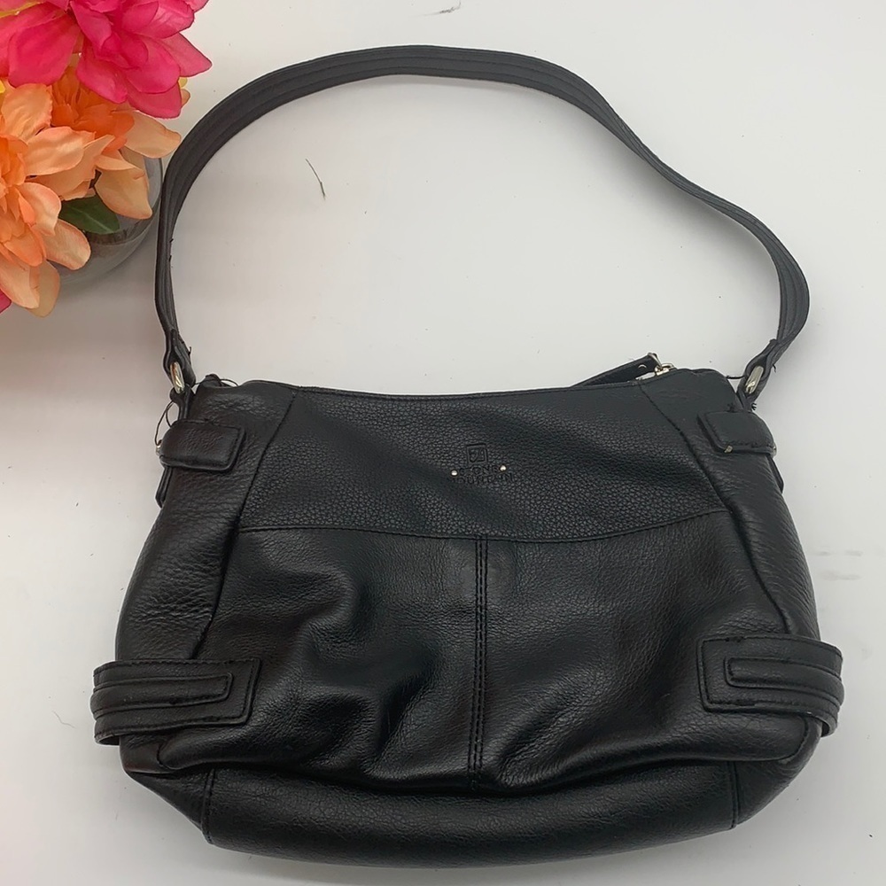 Stone Mountain Classic Black Leather Bag. BP1632D